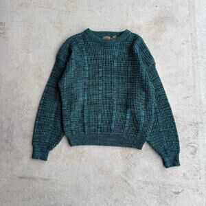 90S GREEN KNIT SATURDAYS SWEATER L